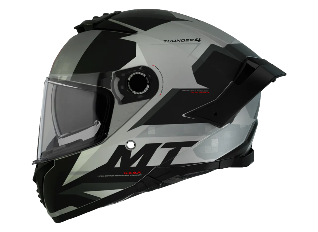 CASCO MT THUNDER 4 SV EXEO TITANIO PERLA BRILLO - Imagen 2