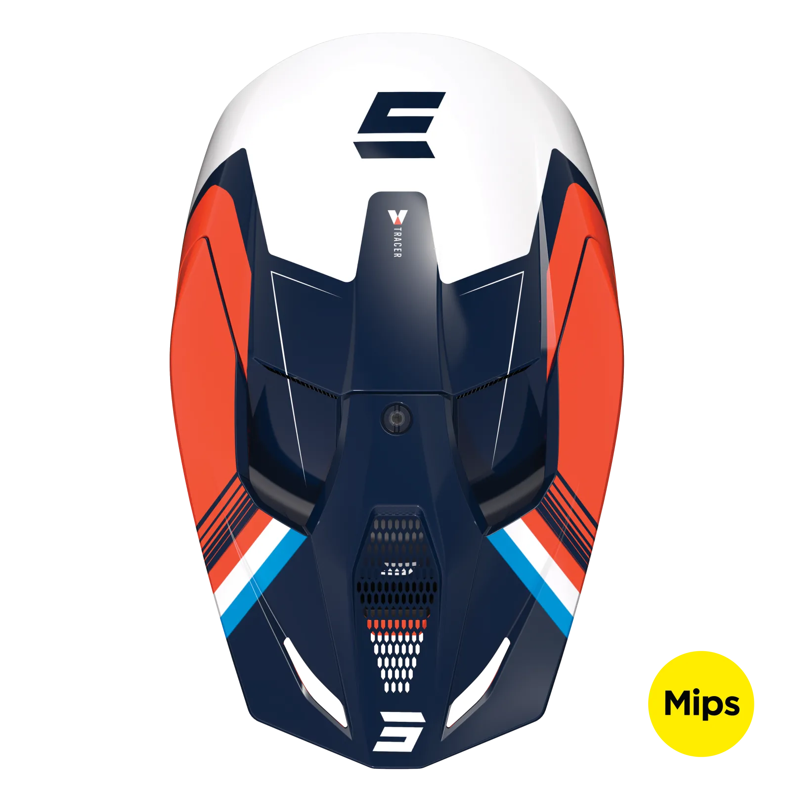 CASCO SHOT RACE TRACER NARANJA BRILLO - Imagen 2