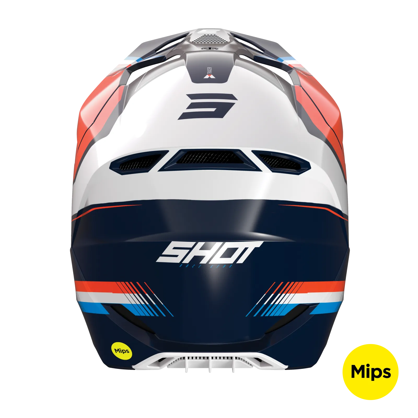 CASCO SHOT RACE TRACER NARANJA BRILLO - Imagen 3