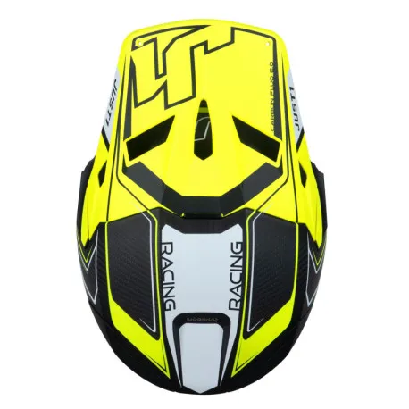 CASCO JUST1 J-22 CARBON FLUOR 2.0 NEGRO - Imagen 2