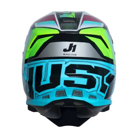 CASCO JUST1 J-22 F FRENETIK NEON LIMA FLUOR NEGRO - Imagen 4