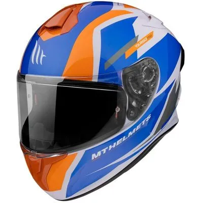 CASCO MT TARGO PRO AZUL/NARANJA/BLANCO - Imagen 2
