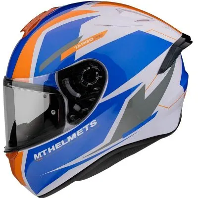 CASCO MT TARGO PRO AZUL/NARANJA/BLANCO - Imagen 3